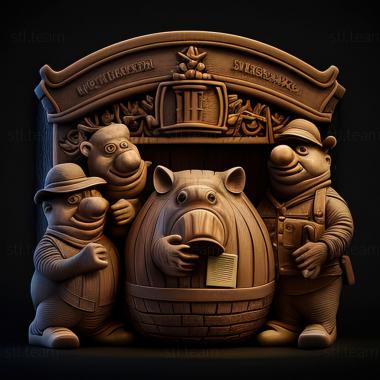 3D model The Great Piggy Bank Robbery (STL)